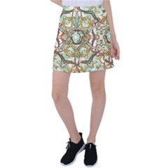 Multicolored Modern Collage Print Tennis Skirt by dflcprintsclothing