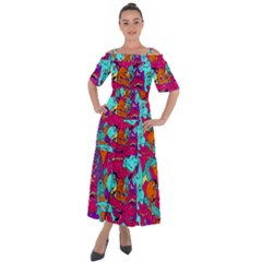 Dinos Shoulder Straps Boho Maxi Dress  by Sobalvarro