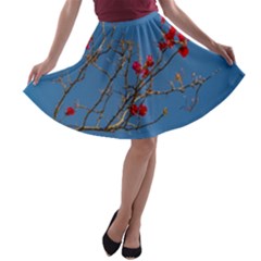 Santa Rita Flower Photo001 A-line Skater Skirt by dflcprintsclothing