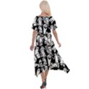 Graffiti Spray Can Characters Seamless Pattern Cross Front Sharkbite Hem Maxi Dress View2