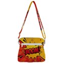 Explosion Boom Pop Art Style Zipper Messenger Bag View3