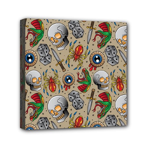 Tattoo Pattern Mini Canvas 6  X 6  (stretched) by Amaryn4rt