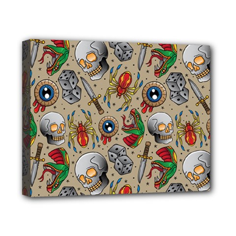 Tattoo Pattern Canvas 10  X 8  (stretched) by Amaryn4rt