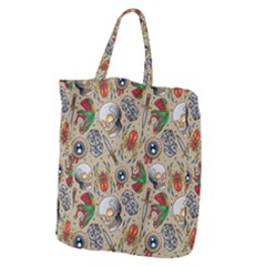 Tattoo Pattern Giant Grocery Tote by Amaryn4rt