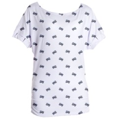 Vintage Car Motif Prin Pattern 2001 Women s Oversized Tee by dflcprintsclothing
