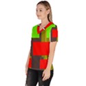 SERIPPY Women s V-Neck Scrub Top View2