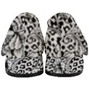 Vector-eclectic-fabric-seamless-pattern-animal-background-with-baroque-ornament Women s Chunky Heel Loafers View4