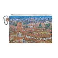 Lucca Historic Center Aerial View Canvas Cosmetic Bag (large) by dflcprintsclothing