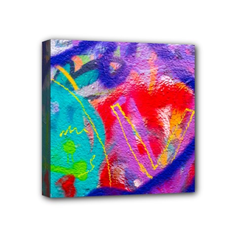 Crazy Graffiti Mini Canvas 4  X 4  (stretched) by essentialimage