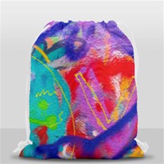 Crazy Graffiti Drawstring Bag (small) by essentialimage