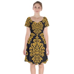 Finesse  Short Sleeve Bardot Dress by Sobalvarro