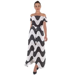 Copacabana  Off Shoulder Open Front Chiffon Dress by Sobalvarro