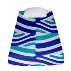 Colored Abstract Print1 Fitted Sheet (single Size) by dflcprintsclothing