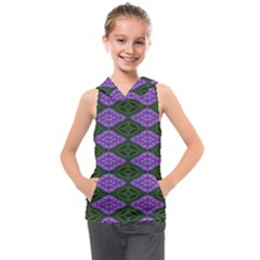Digital Grapes Kids  Sleeveless Hoodie by Sparkle