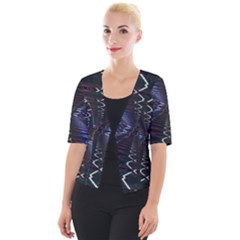 Digital Room Cropped Button Cardigan by Sparkle