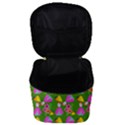 Girl With Hood Cape Heart Lemon Pattern Green Make Up Travel Bag (Small) View3