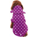 Fuschia Polka Dot Dog Coat View2