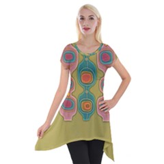 Americana 2 Short Sleeve Side Drop Tunic by emmamatrixworm