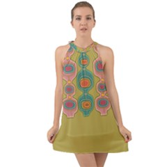 Americana 2 Halter Tie Back Chiffon Dress by emmamatrixworm