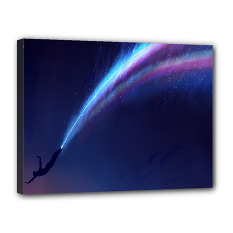 Light Fleeting Man s Sky Magic Canvas 16  X 12  (stretched) by Mariart