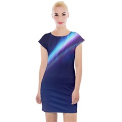 Light Fleeting Man s Sky Magic Cap Sleeve Bodycon Dress by Mariart