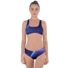 Light Fleeting Man s Sky Magic Criss Cross Bikini Set by Mariart