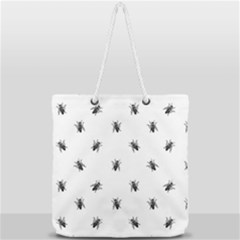 Housefly Drawing Motif Print Pattern Full Print Rope Handle Tote (large) by dflcprintsclothing