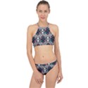 Boho Geometric Racer Front Bikini Set View1