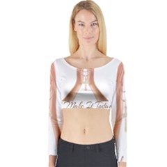 Panther World Limited Edition Prayer  Long Sleeve Crop Top by Pantherworld143
