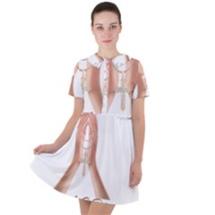 Panther World Limited Edition Prayer  Short Sleeve Shoulder Cut Out Dress  by Pantherworld143