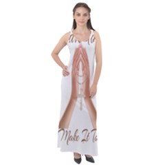 Panther World Limited Edition Prayer  Sleeveless Velour Maxi Dress by Pantherworld143