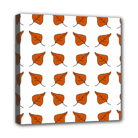 Fallen Leaves Autumn Mini Canvas 8  X 8  (stretched) by HermanTelo