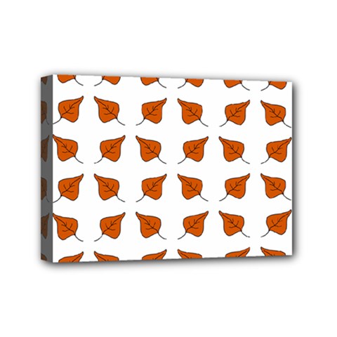 Fallen Leaves Autumn Mini Canvas 7  X 5  (stretched) by HermanTelo