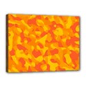 Orange and Yellow Camouflage Pattern Canvas 16  x 12  (Stretched) View1