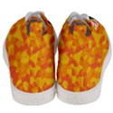 Orange and Yellow Camouflage Pattern Men s Mid-Top Canvas Sneakers View4