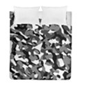 Black and White Camouflage Pattern Duvet Cover Double Side (Full/ Double Size) View1