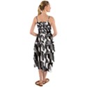 Black and White Camouflage Pattern Layered Bottom Dress View2