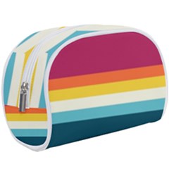 70s Vintage Stripes Makeup Case (large) by tmsartbazaar
