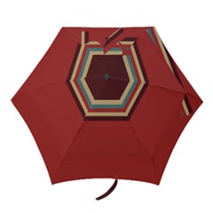 Retro Aesthetic Mini Folding Umbrellas by tmsartbazaar