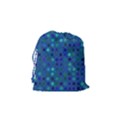 Blue Polka Dots Pattern Drawstring Pouch (Small) View2