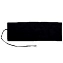 Plain Black Solid Color Roll Up Canvas Pencil Holder (M) View1
