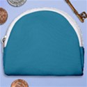 Mosaic Blue Pantone Solid Color Horseshoe Style Canvas Pouch View1