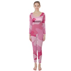 Camo Pink Long Sleeve Catsuit by MooMoosMumma