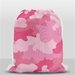 Camo Pink Drawstring Bag (small) by MooMoosMumma