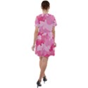 Camo Pink Short Sleeve Shoulder Cut Out Dress  View2