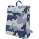 Camo Blue Flap Top Backpack View1