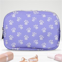 Animal Cat Dog Paw Prints Pattern Make Up Pouch (small) by SpinnyChairDesigns