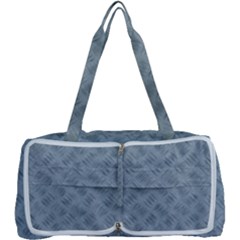 Grey Diamond Plate Metal Texture Multi Function Bag by SpinnyChairDesigns