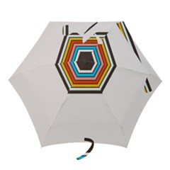 Vintage Stripes Mini Folding Umbrellas by tmsartbazaar