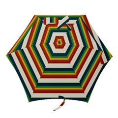 Rainbow Stripes Mini Folding Umbrellas by tmsartbazaar